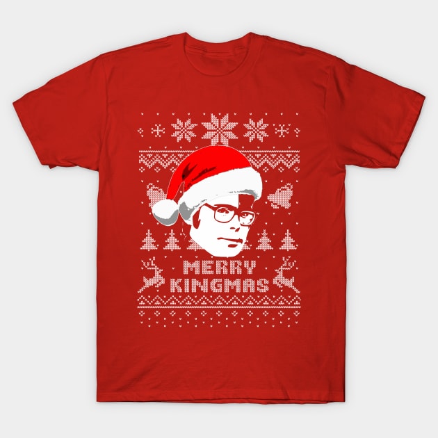 Stephen King Merry Kingmas T-Shirt by Nerd_art